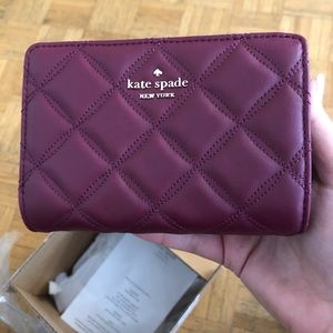 Kate Spade Natalia medium wallet- brand new excellent condition- blackberry col